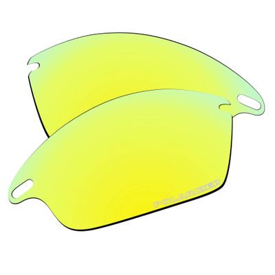 EZReplace Lenses Replacement for Oakley Fast Jacket XL OO9156 Sunglasses (Polarized Lenses) - Fits Oakley Fast Jacket XL Frame (Updated Polycarbonate Golden Yellow)