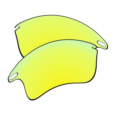 EZReplace Lenses Replacement for Oakley Fast Jacket XL OO9156 Sunglasses (Non-Polarized Lenses) - Fits Oakley Fast Jacket XL Frame (Golden Yellow)