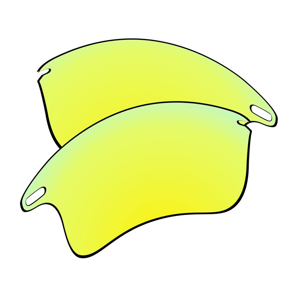 EZReplace Lenses Replacement for Oakley Fast Jacket XL OO9156 Sunglasses (Non-Polarized Lenses) - Fits Oakley Fast Jacket XL Frame (Golden Yellow)