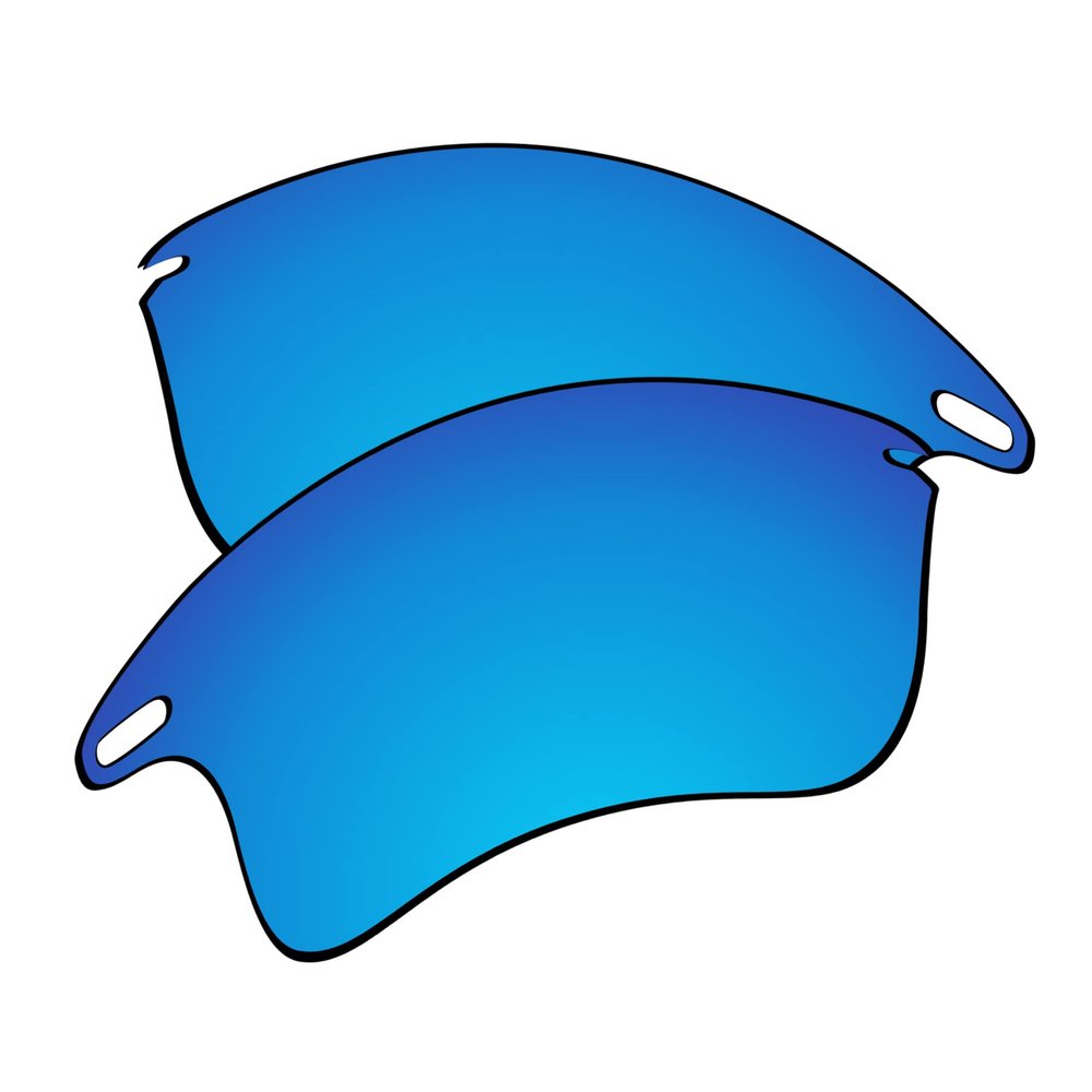 EZReplace Lenses Replacement for Oakley Fast Jacket XL OO9156 Sunglasses (Non-Polarized Lenses) - Fits Oakley Fast Jacket XL Frame (Ice Blue)