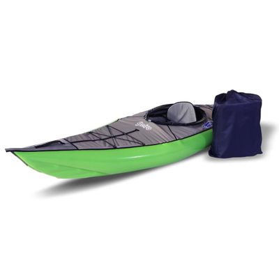 GUMOTEX | SWING 1 | Inflatable Kayak | Closed Kayak | inflatable boat for Recreational Trips and Active Leisure | Reinforcement System, Low Weight | inflatable boats for adults | One-Person | GREEN