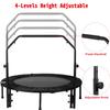 Trampoline, Portable Foldable Trampoline in-Home Mini Rebounder with Adjustable Handle, Exercise Trampoline for Adults, 40" Max Load 330lbs view 3