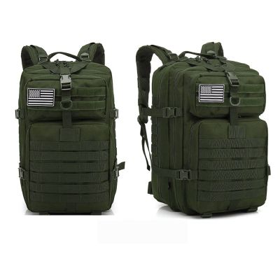 Lfzhjzc Tactical Backpack, Assault Backpack, Military Tactical Army Backpack, Sports Outdoor Mountaineering Travel Backpack, 45l, A Variety of Colors Available (Color : Army Green, Size : 45L)