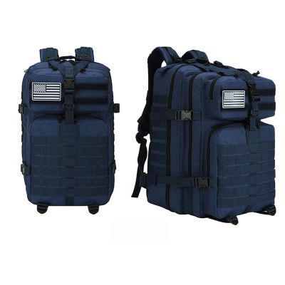 Lfzhjzc Tactical Backpack, Assault Backpack, Military Tactical Army Backpack, Sports Outdoor Mountaineering Travel Backpack, 45l, A Variety of Colors Available (Color : Blue, Size : 45L)