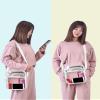 MAY TREE Clear Messenger Bag Stadium Approved Clear Bag Purse for Stadium Events Concert Sport Work (White) view 2