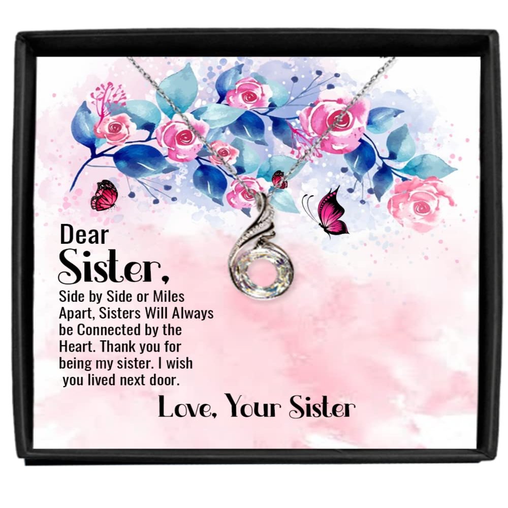 zapbest Rising Phoenix Necklace Luxury Box - To My Sister, Sister Gift Necklace, Rising Phoenix Necklace, From Sister, Sister Birthday Gift Necklace, Christma