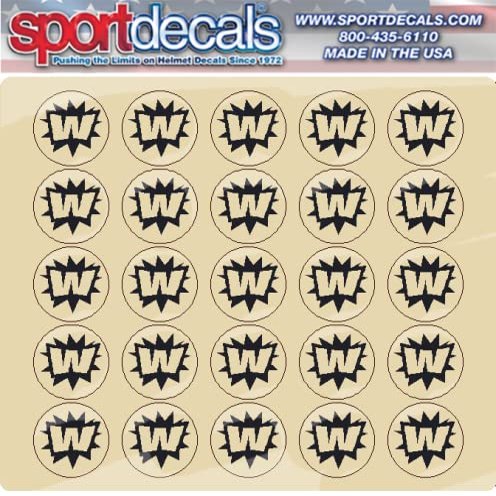 Sportdecals Baseball Win 3/4" Award Decals (Black)