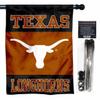 College Flags & Banners Co. University of Texas Black House Flag with Flag Pole Set view 1