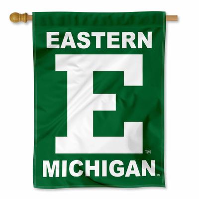 Eastern Michigan Eagles Block E Double Sided House Banner Flag