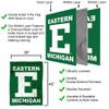 Eastern Michigan Eagles Block E Double Sided House Banner Flag view 3