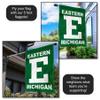Eastern Michigan Eagles Block E Double Sided House Banner Flag view 4