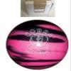 BuyBocceBalls - EPCO Duckpin Bowling Balls - (4 3/4 inch- 3lbs. 10oz.) - Single - Cobra Pro Rubber - Pink & Black - Made in USA view 1