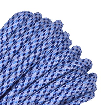 BORED? PARACORD! 40 Blue Colors of Parachute 550 Cord Type III 7 Strand Paracord - Arctic Digital Camo (25 Feet)