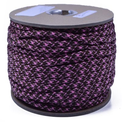 35+ Pink Paracord Colors of Parachute 550 Cord Type III 7 Strand Paracord - Chocolate Hearts (250 Foot Spool)