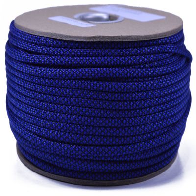 BORED? PARACORD! 40 Blue Colors of Parachute 550 Cord Type III 7 Strand Paracord - Electric Blue Diamond (250 Foot Spool)