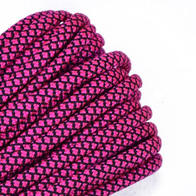 35+ Pink Paracord Colors of Parachute 550 Cord Type III 7 Strand Paracord - Neon Pink Diamonds (10 Feet)