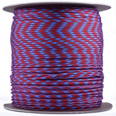 BORED? PARACORD! 40 Blue Colors of Parachute 550 Cord Type III 7 Strand Paracord - Southern Pride (1000 Foot Spool)