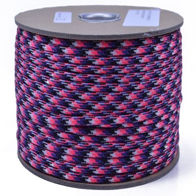 35+ Pink Paracord Colors of Parachute 550 Cord Type III 7 Strand Paracord - Barney and Company (250 Foot Spool)