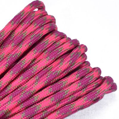35+ Pink Paracord Colors of Parachute 550 Cord Type III 7 Strand Paracord - Volcanic (10 Feet)