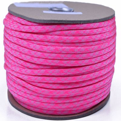35+ Pink Paracord Colors of Parachute 550 Cord Type III 7 Strand Paracord - Valentine (250 Foot Spool)