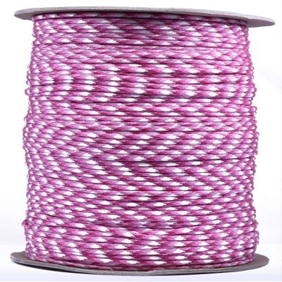 35+ Pink Paracord Colors of Parachute 550 Cord Type III 7 Strand Paracord - Breast Cancer Awareness (1000 Foot Spool)