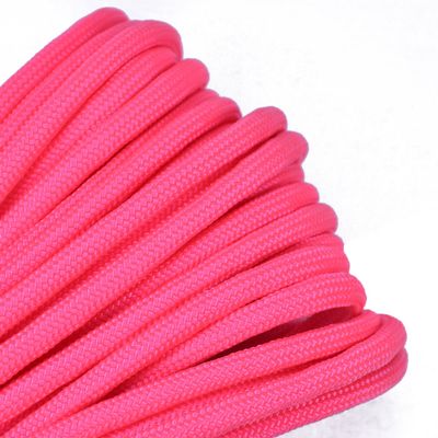 35+ Pink Paracord Colors of Parachute 550 Cord Type III 7 Strand Paracord - Think Pink (50 Feet)