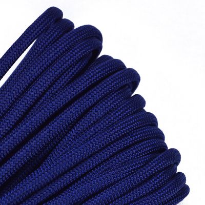 BORED? PARACORD! 40 Blue Colors of Parachute 550 Cord Type III 7 Strand Paracord - Acid Midnight Blue (50 Feet)