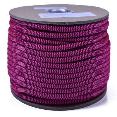 35+ Pink Paracord Colors of Parachute 550 Cord Type III 7 Strand Paracord - Flamingo (250 Foot Spool)