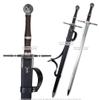 49 Brown Fantasy Steel Sword Geralt Long Sword Cosplay LARP with Scabbard view 2