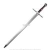 49 Brown Fantasy Steel Sword Geralt Long Sword Cosplay LARP with Scabbard view 3