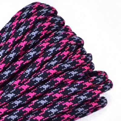 35+ Pink Paracord Colors of Parachute 550 Cord Type III 7 Strand Paracord - Neon Pink Ninja (50 Feet)