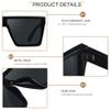 LYZOIT Square Oversized Sunglasses for Women Men Big Shield Large Rimless Shades Super Dark Black Sun glasses sensitive eyes view 2