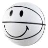 MINDCOLLISION Smiling Face Basketball, Moisture-Absorbing Pu Leather, Soft, Good Grip, Indoor and Outdoor Training and Competition, Home Decoration, No. 5 and No. 7,White,Size 5 view 1