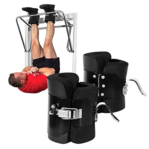 Zerone Boots Hanging Inversion Boots Solid Steel Boots Inversion Boots for Pull Up Hanging Hang Up Boots for Stretching Muscles, Relieving Back Pain