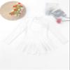 Daenrui Kids Girls Figure Ice Skating Leotard Dress Mock Neck Long Sleeve Gymnastic Ballet Dance Outfits White 4 Years view 4