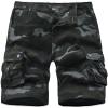 VtuAOL Men's Cargo Shorts for Men Fishing Casual Athletic Tactical Shorts with Multi Pockets Black Camo US 42 view 1