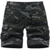 VtuAOL Men's Cargo Shorts for Men Fishing Casual Athletic Tactical Shorts with Multi Pockets Black Camo US 42 view 2