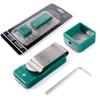CUESOUL Green Billiards Magnetic Pool Cue Chalk Holder for Billiard Belt Clip view 1