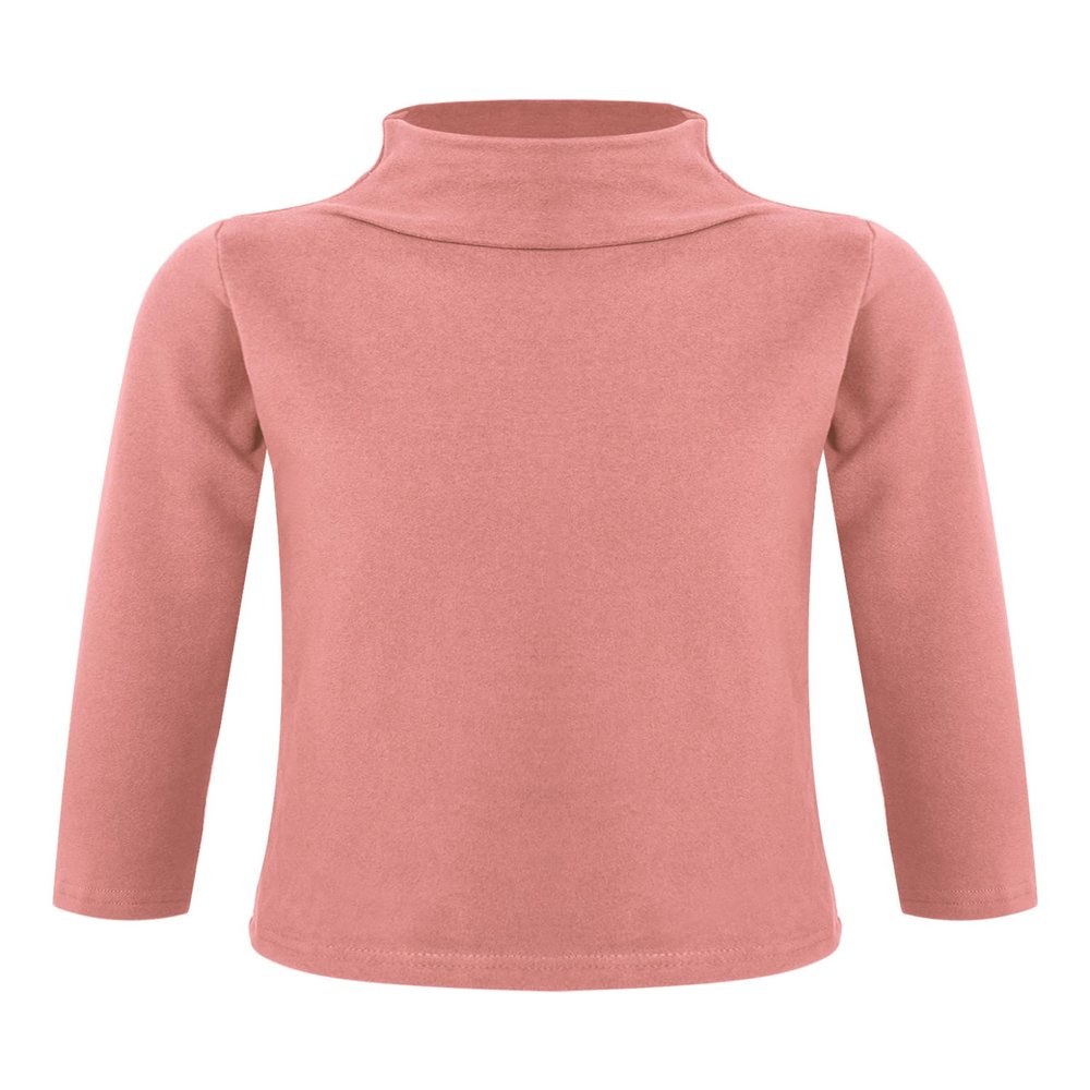Loodgao Boys Girls Turtleneck Thermal Tops Long Sleeve Mock Neck T-Shirt Blouse Warm Undershirt Pink 4-5