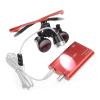 DOC.ROYAL 3.5X420CM Loupes Magnifying Glasses Working Distance 16inches/420mm with HeadLamp Aluminum Box Red view 3