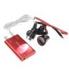 DOC.ROYAL 3.5X420CM Loupes Magnifying Glasses Working Distance 16inches/420mm with HeadLamp Aluminum Box Red view 4