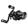 DOVIELLO BMC100 BFS Reel Ultralight Baitcaster Reels with Drag Clicker 8.1:1 High Speed 11LB Drag Power 11+1BB Baitcasting Reel Super Smooth Bait Finesse System Low Profile- Left Hand view 1