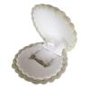 YQHWLKJ 10Pcs Cute Shell Shape Jewellery Box Velvet Earring Case Engagement Party Necklace Jewelry Display Storage, Grey view 1