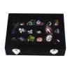 24 Grids Velvet Jewellery Box Rings Earrings Necklaces Makeup Holder Case Organizer Women Jewelry Storage view 3