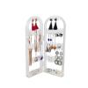 2/3/4 Fans Panels Jewellery Box Organizer Storage Box Folding Earrings Display Rack Necklace Jewelry Stand Holder view 2