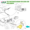 10L0L Golf Cart Solenoid 48 Volt 4 Terminal with Resistor Assembly for Club Car DS 1995-UP & Precedent 2000-UP Electric Vehicles OEM# 101908701 1014947 102774701 view 2