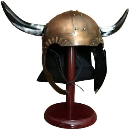 ARTIZANSTORE Medieval Armour This Horned Viking Style Helmet Knight Helmet Viking Armour Helmet