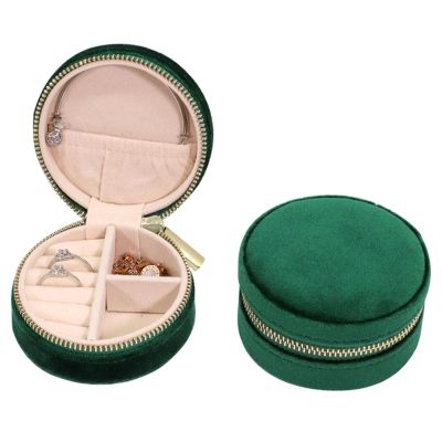 Leather Jewellery Box Small Travel Velvet Portable Earring Organizer Cases for Girls
