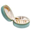 Leather Jewellery Box Small Travel Velvet Portable Earring Organizer Cases for Girls view 4
