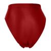 Alvivi Womens High Waist Pants Oil Glossy High Cut G-String Thong Underwear Bikini Swimwear Burgundy Medium view 1